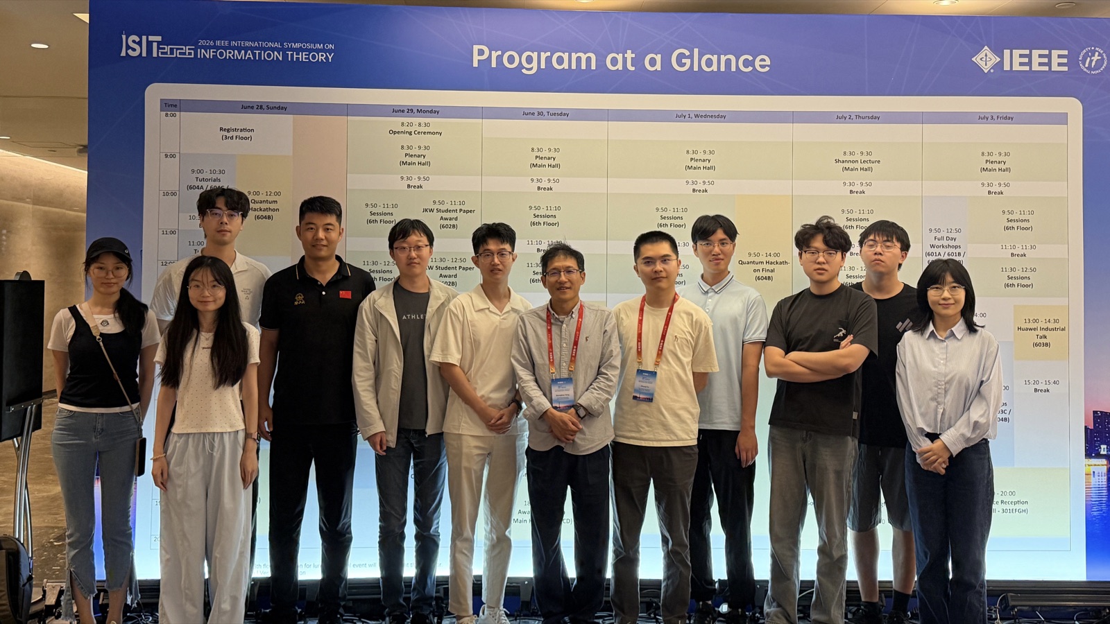 Team photo at ISIT 2026 in Guangzhou